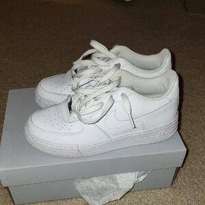 Nike Kids All-White Sneakers